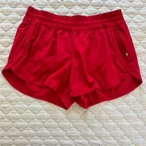 lululemon Red Tracker Shorts